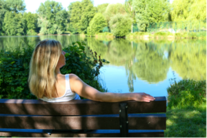 Patient reviewing ketamine ODT treatment instructions with provider guidance from Flow Wellness