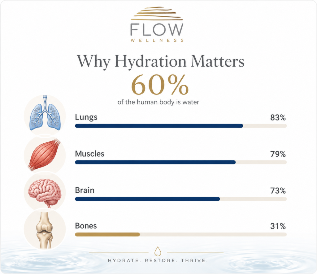 Importance of Flow Wellness IV hydration by system